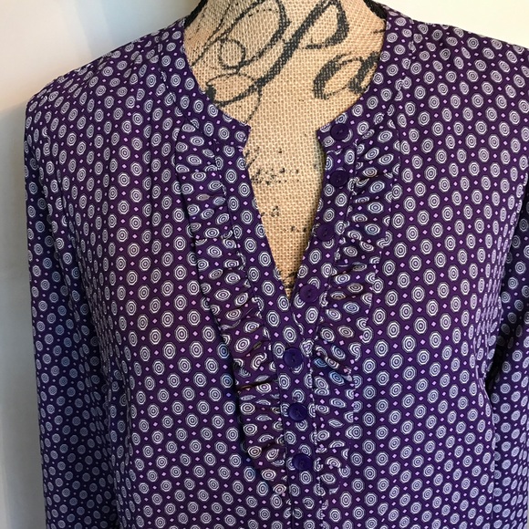 Zac & Rachel purple fun print top - Picture 2 of 4